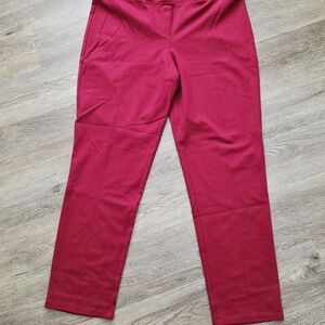 Elegant Red Women's Pants